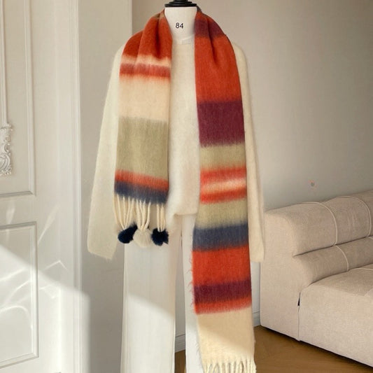 Bufanda multicolor efecto mohair – foto 2
