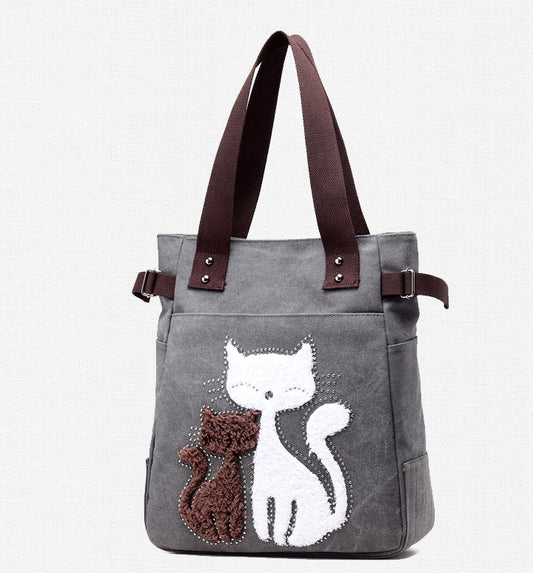 Bolso de lona con gato – foto 2