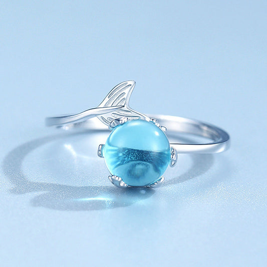 Anillo cola de sirena en plata 925 – foto 2