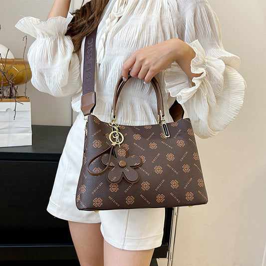 Bolso de mano estampado con flor – foto 2