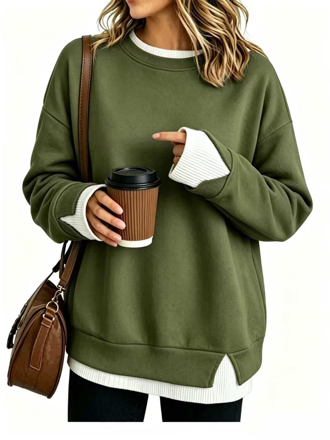 Sudadera oversize efecto dos piezas – foto 14