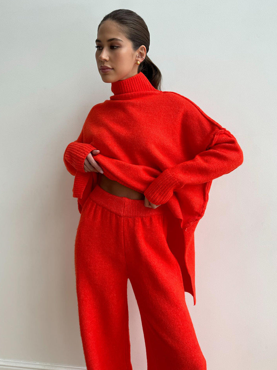 Conjunto de punto grueso jersey y pantalón – foto 13