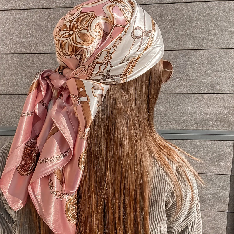 Pañuelo estampado satinado – foto 5