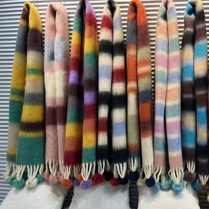 Bufanda multicolor efecto mohair – foto 3