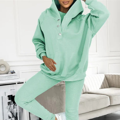 Sudadera con capucha de tejido grueso