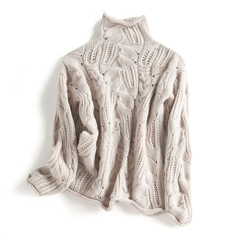 Jersey de ganchillo de cuello alto – foto 7