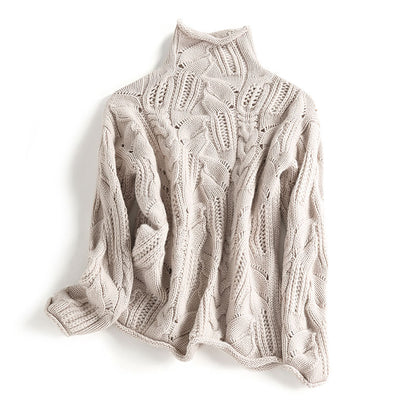 Jersey de ganchillo de cuello alto – foto 7