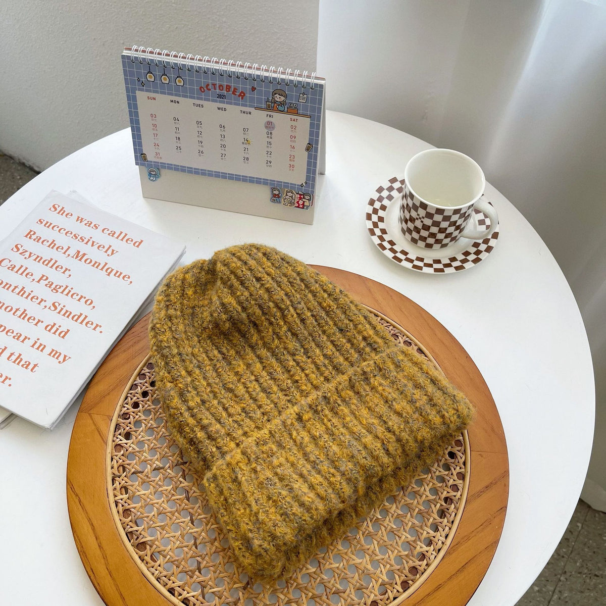 Gorro de canalé grueso jaspeado – foto 6