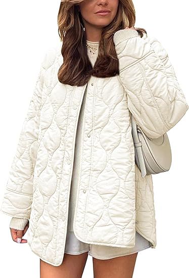 Chaqueta acolchada oversize sin cuello – foto 9
