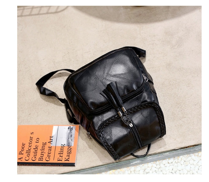 Mochila de polipiel con flecos – foto 5
