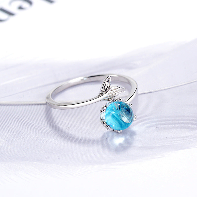 Anillo cola de sirena en plata 925 – foto 4