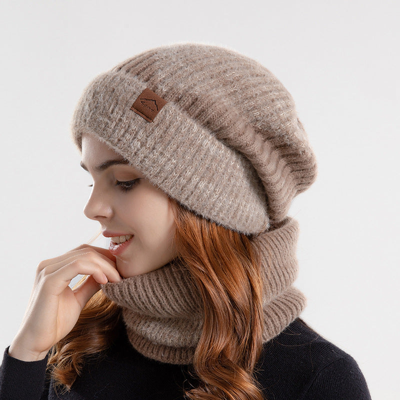 Conjunto de gorro bicolor y braga – foto 3