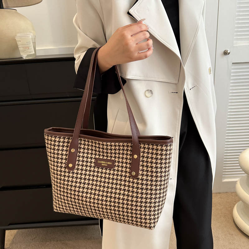 Bolso tote de pata de gallo – foto 4