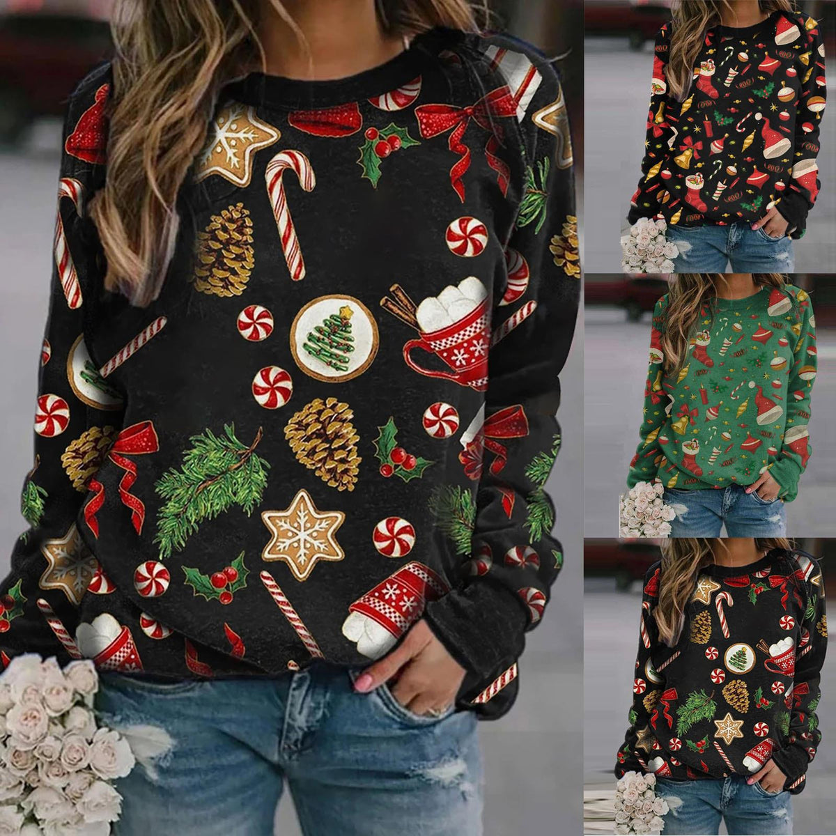 Sudadera con estampado navideño – foto 2