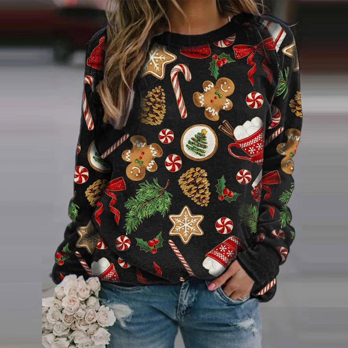 Sudadera con estampado navideño – foto 6