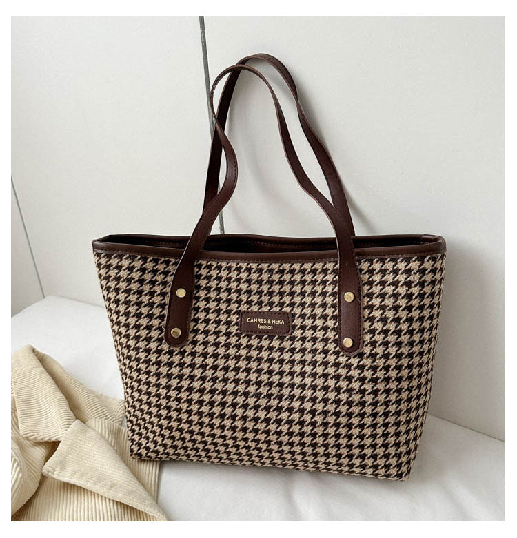 Bolso tote de pata de gallo – foto 9
