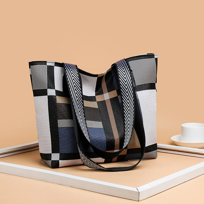 Bolso shopper geométrico