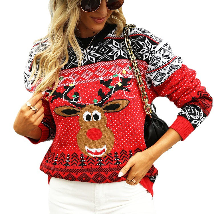 Jersey navideño de cabeza de reno – foto 4