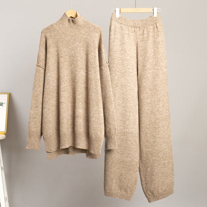 Conjunto de punto grueso jersey y pantalón – foto 6