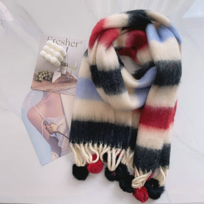 Bufanda multicolor efecto mohair – foto 7