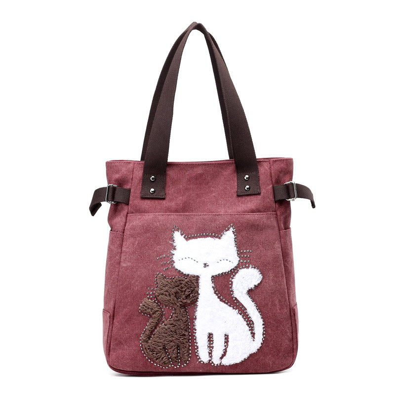 Bolso de lona con gato – foto 11