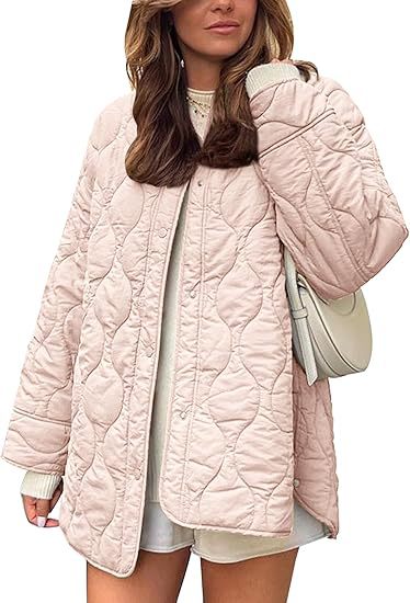 Chaqueta acolchada oversize sin cuello – foto 7