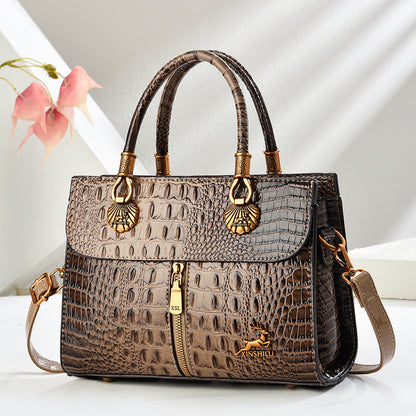 Bolso de mano efecto cocodrilo – foto 3