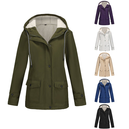 Parka cortavientos con forro polar – colores disponibles