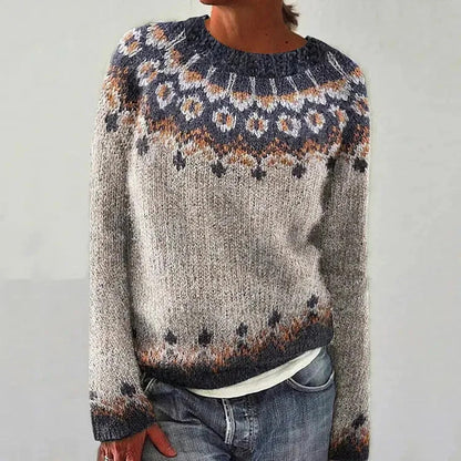 Jersey jacquard nórdico de cuello redondo – foto 4