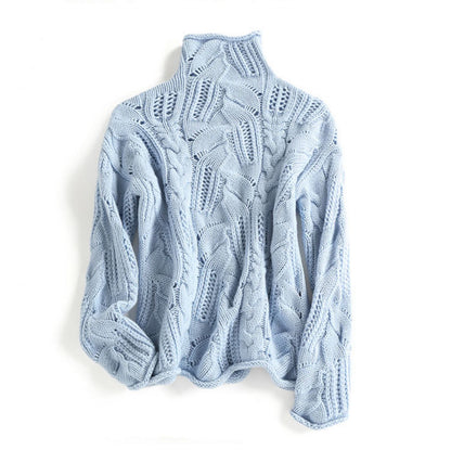 Jersey de ganchillo de cuello alto – foto 4