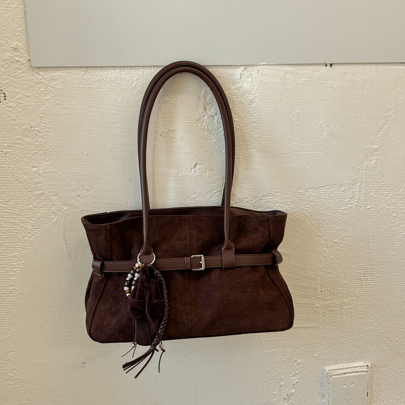 Bolso de hombro efecto ante – foto 6