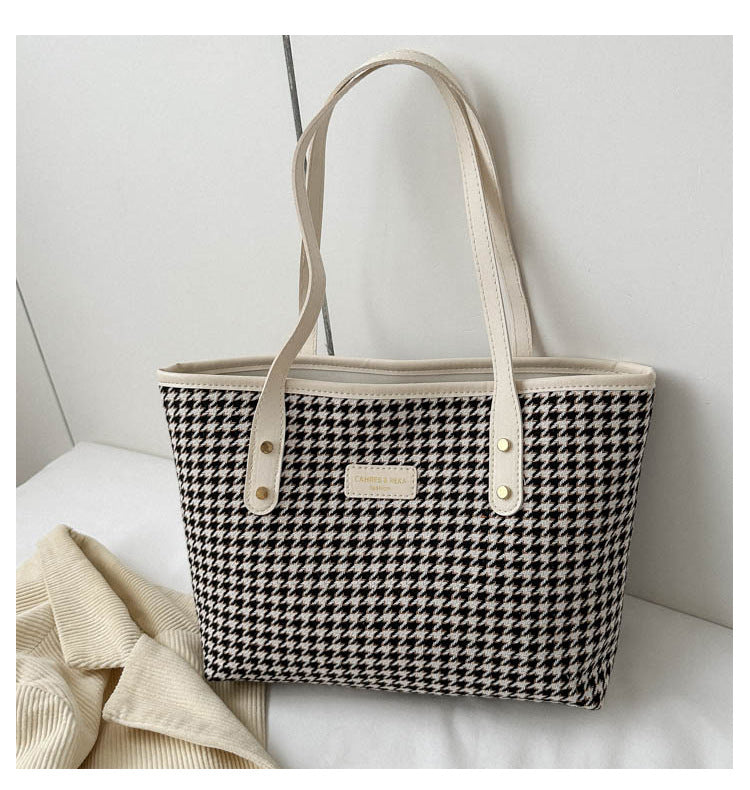Bolso tote de pata de gallo – foto 10