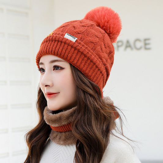 Gorro de punto trenzado con pompón – foto 2