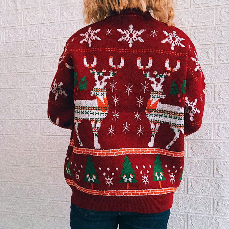 Jersey navideño de alce, copos y abeto – foto 5