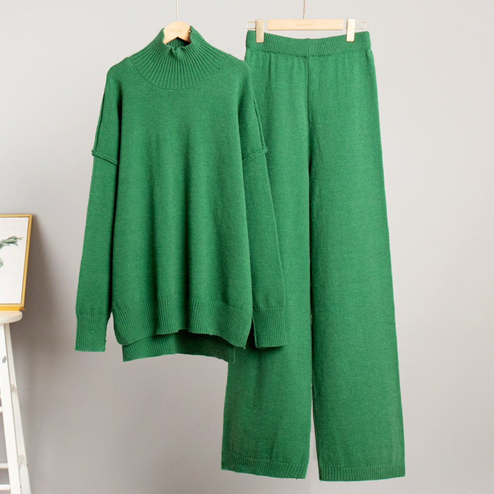 Conjunto de punto grueso jersey y pantalón – foto 10