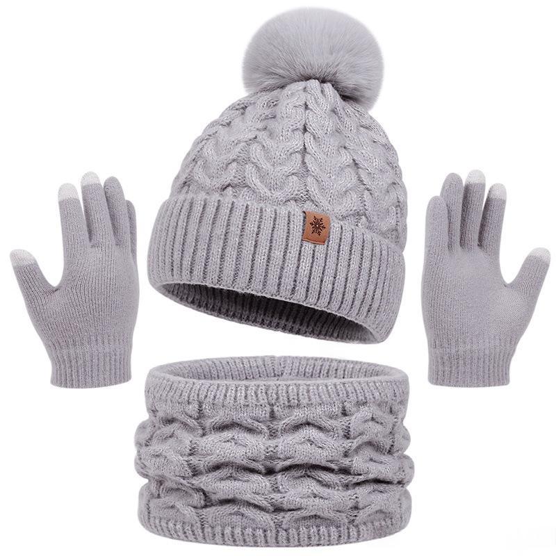 Conjunto de gorro, braga y guantes de punto – foto 7