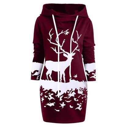 Vestido sudadera navideño con capucha – foto 2