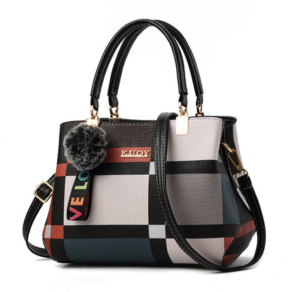 Bolso de mano de cuadros – foto 4