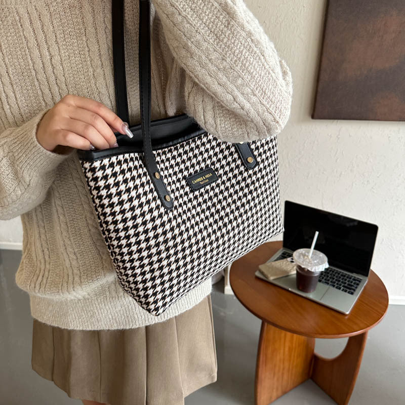 Bolso tote de pata de gallo – foto 6