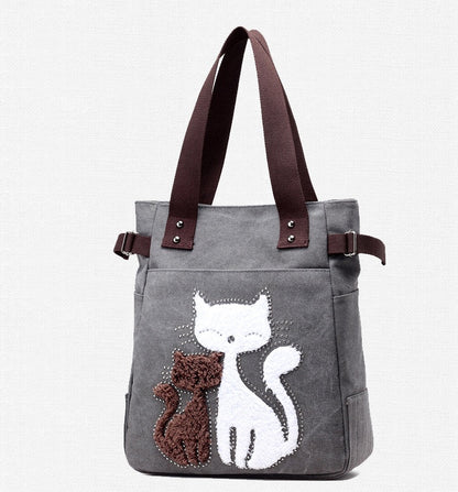 Bolso de lona con gato – foto 2