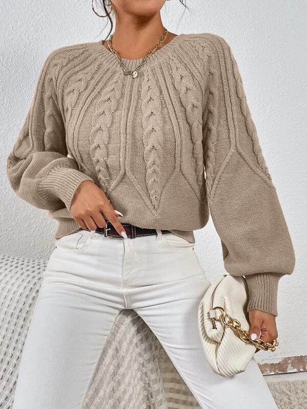 Jersey corto de punto trenzado – foto 6
