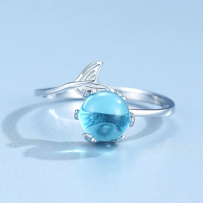 Anillo cola de sirena en plata 925 – foto 2