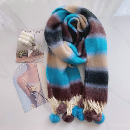 Bufanda multicolor efecto mohair – foto 8