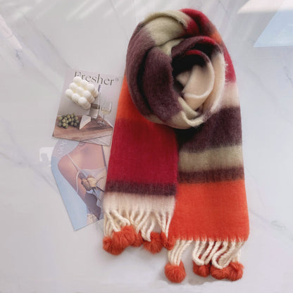 Bufanda multicolor efecto mohair – foto 13