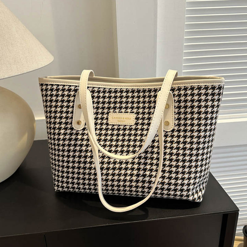 Bolso tote de pata de gallo – foto 7