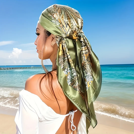 Pañuelo estampado satinado