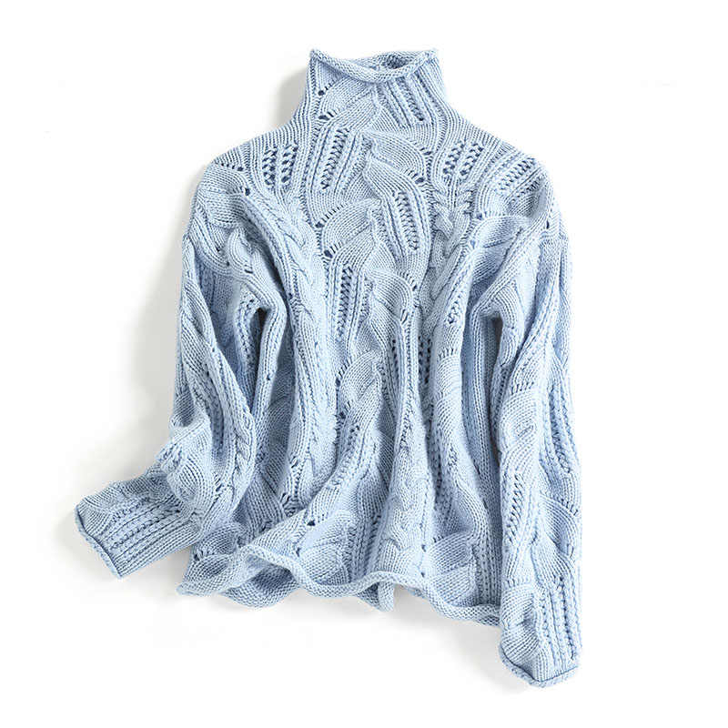 Jersey de ganchillo de cuello alto – foto 3