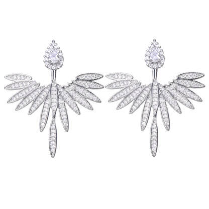 Pendientes de alas con circonitas – foto 5