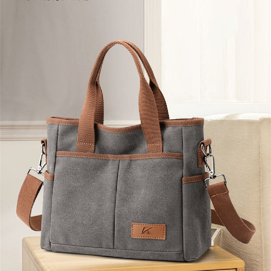 Bolso de lona con correa