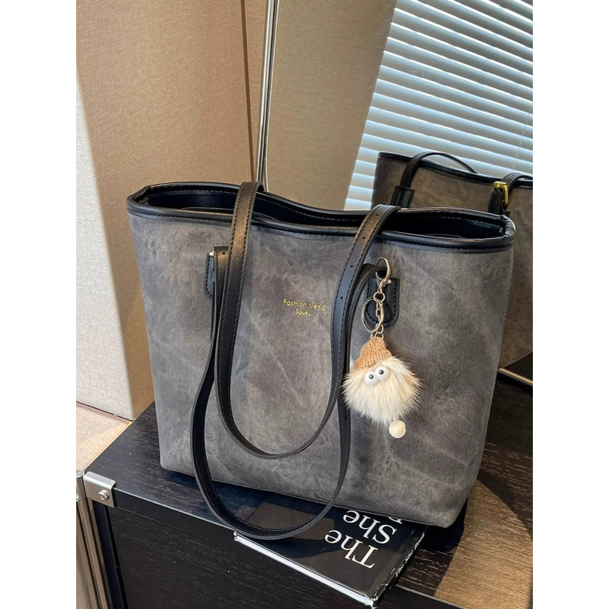 Bolso tote efecto desgastado – foto 4